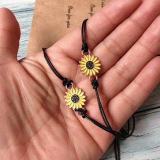 Summer Daisy Sun Flower Rope Bracelets 1pc