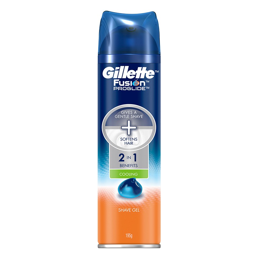 Gillette Fusion Proglide Cooling Shaving Gel 195g Shopee Thailand