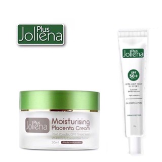 Joliena plus เซ็ตคู่ ครีม50ml +กันแดด25ml ครีมรกแกะเอมมี่ Joliena Plus joliena plus Moisturizing Placenta Cream และ ครีม