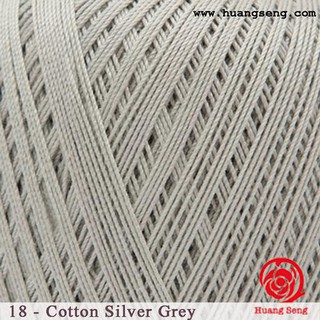 ภาพขนาดย่อสินค้าMercerized cotton crochet silver grey