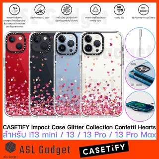 CASETiFY Impact Case Collection Confetti Hearts สำหรับ i13 / 13 Pro / 13 Pro Max เคสกันกระแทกอย่างดี ดีไซน์น่ารัก