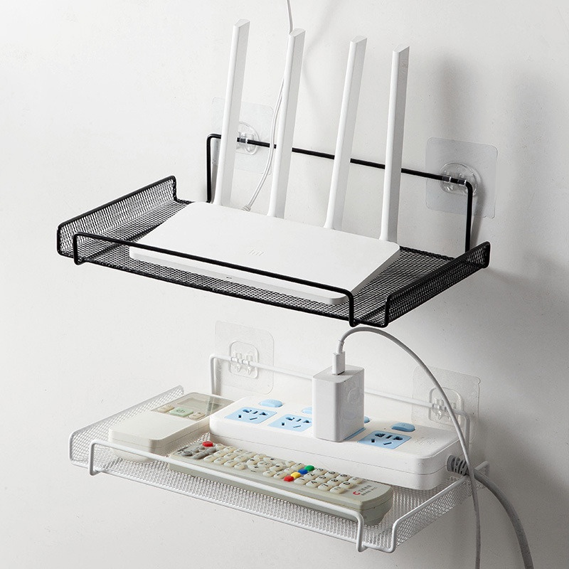 ชั้นวางติดผนัง-ชั้นวางของติดผนัง-ที่เก็บของติดผนัง-ไม่ต้องเจาะ-ชั้นวางเราเตอร์-ชั้นวางกล่องติจิตอล