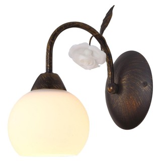 Fire branches inside INDOOR WALL LIGHT CARINI W9902-1 GLASS/METAL COUNTRY BROWN 1-LIGHT Interior lamp Light bulb ไฟกิ่งภ