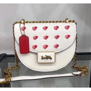 Coach ALIE SADDLE BAG WITH HEART EMBROIDERY