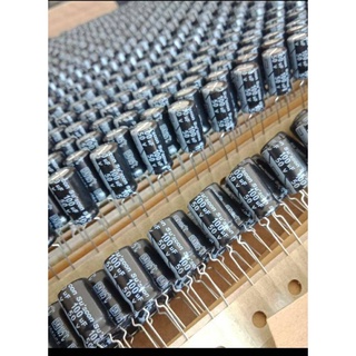 100UF 50V คาปาซิเตอร์ ทนร้อนสูง 105C (มีแพ็ค10ตัว) ขนาด8x14mm ตัวเก็บประจุไฟฟ้า Capacitor