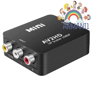 สินค้า Arman กล่องอะแดปเตอร์แปลงวิดีโอ AV เป็น HDMI 1080P MINI AV2HDMI สําหรับ HDTV