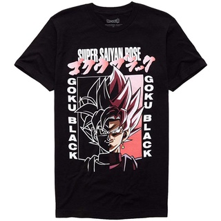【🔥🔥】100%cotton เสื้อ ยืด ผ้า มัด ย้อม Dragon Ball Super Super Saiyan Rose Goku Black T-Shirt men เสื้อ ยืด ผู้ชาย คอกล