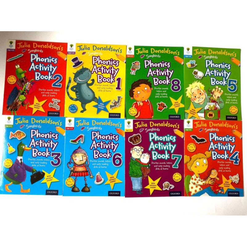 📚 แบบฝึกหัด Phonics Activity Books เซต 8 เล่ม | Shopee Thailand