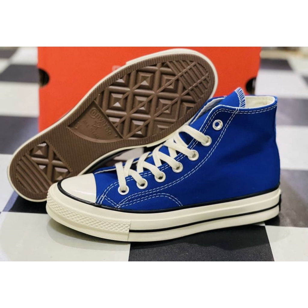 สินค้าขายดี-รองเท้าผ้าใบหุ้มข้อสีน้ำเงิน-converse-firststring-1970s-repro-hi-top