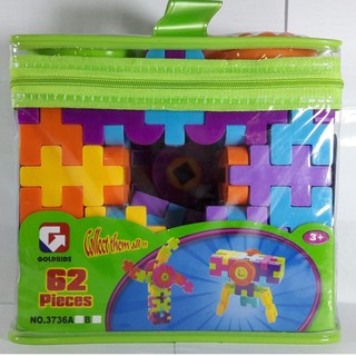 Tontoysชุดบล๊อคตัวต่อ 62ชิ้น