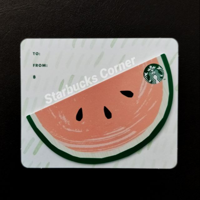 ภาพหน้าปกสินค้าบัตร Starbucks ลายแตงโม 2020 Diecut / มูลค่า 500 บาท จากร้าน johnnystb บน Shopee