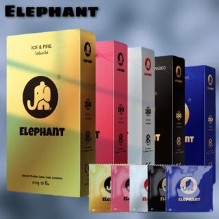 Preferredถุงยางอนามัย ELEPHANT มีให้เลือก 5 สี (10 ชิ้น / 1 กล่อง) ขนาดบางเฉียบ 0.01 มม. ** ไม่ได้ระบุชื่อผลิตภัณฑ์ในหีบห่อ *