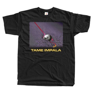 ROUND คอลูกเรือZsxdcf เสื้อยืด พิมพ์ลายการ์ตูนวงร็อค Tame Impala V7 Psycho พลัสไซซ์ สีดํา ของขวัญคริสต์มาส สําหรับผู้ชาย