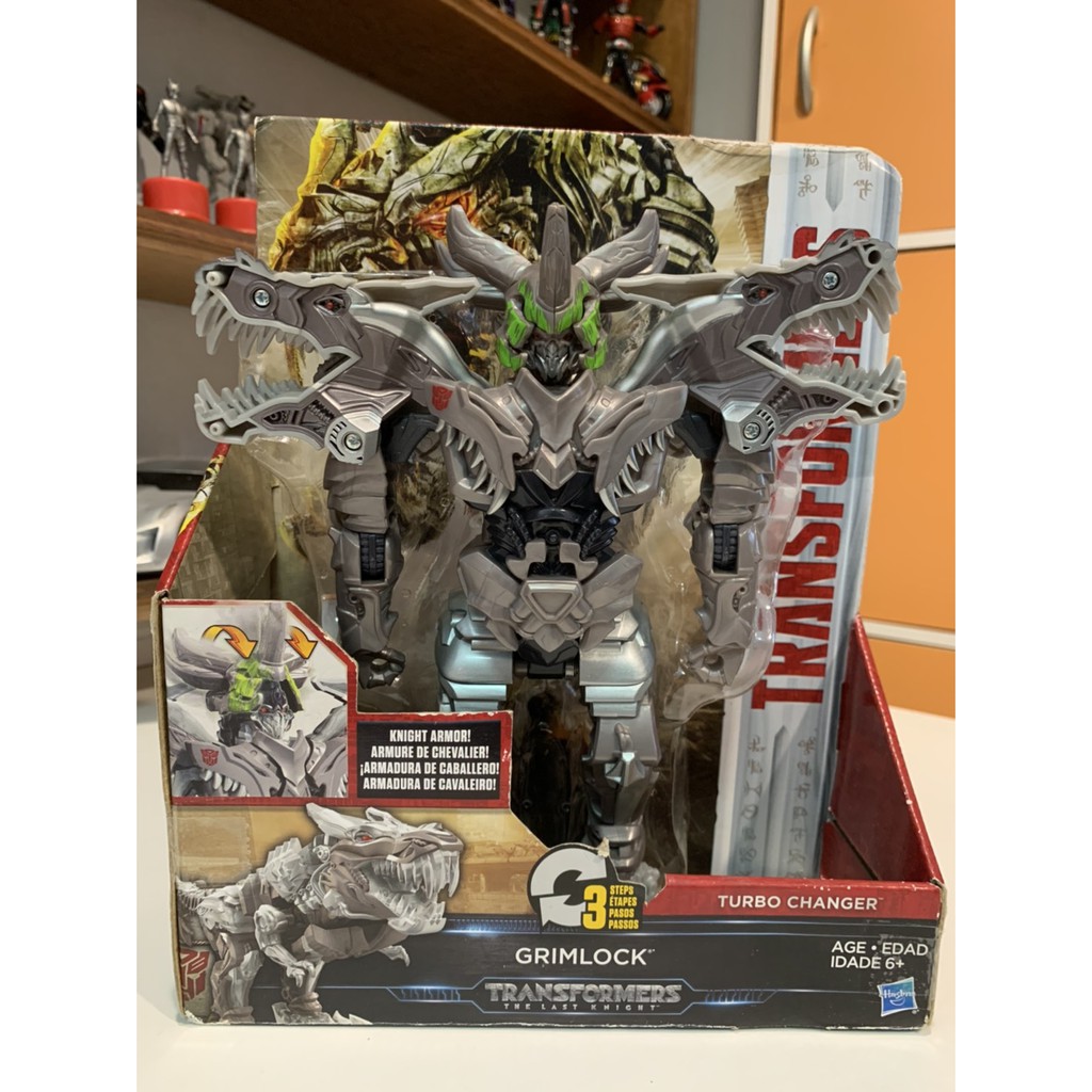 Transformers: L'Ultimo Cavaliere - Action Figure Turbo Changer Optimus Prime Con Knight Armor - 4