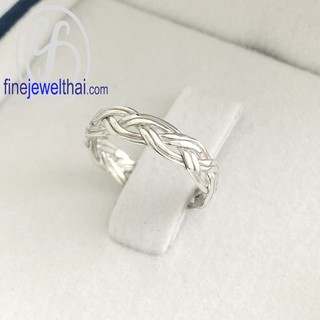 Finejewelthai แหวนเงินแท้-แหวนเกลี้ยง-แหวนสาน-Saan-Silver-Ring - R139400