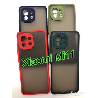 Mi11พร้อมส่งใน***เคสขอบนิ่มหลังแข็งขุ่นคลุมกล้อง For Xiaomi Mi11 5G | XiaomiMi11 5G | Xiaomi Mi 11 5G
