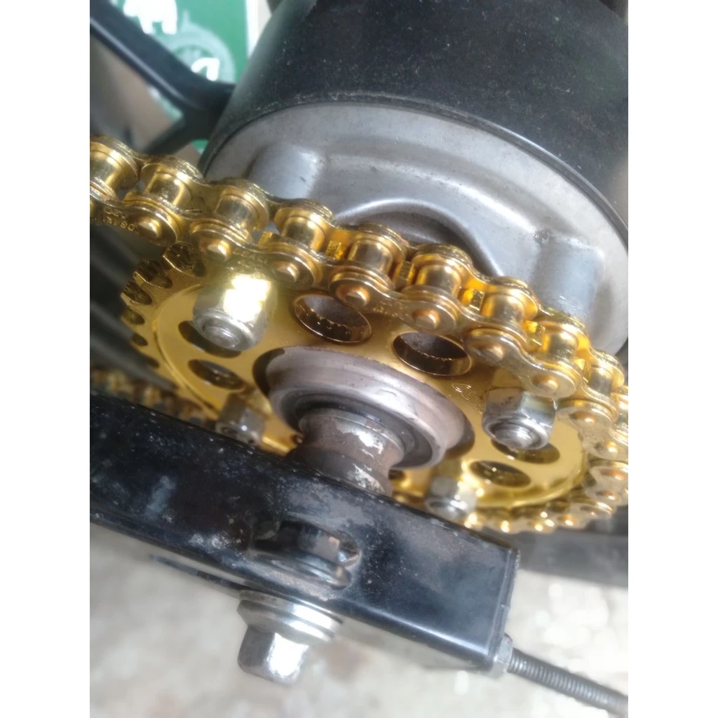 OSAKI ชุดโซ่-สเตอร์ สีทอง สำหรับ Honda Wave 100S, 110i, 125i รูปที่ 6