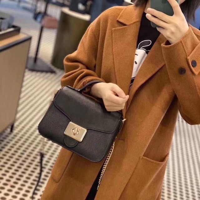 Coach F77897 Cassidy top handle crossbody 9 L x 6 1 4 H x 3 1 4 W Shopee Thailand