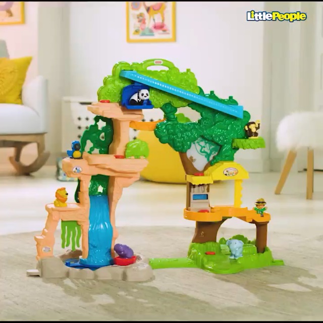 ของเล่นท๊อปรีวิว2019-fisher-price-little-people-happy-animals-habitat-share-and-care-safari-ซุ้มกิจกรรมผจญภัยกับสัตว์ป่า