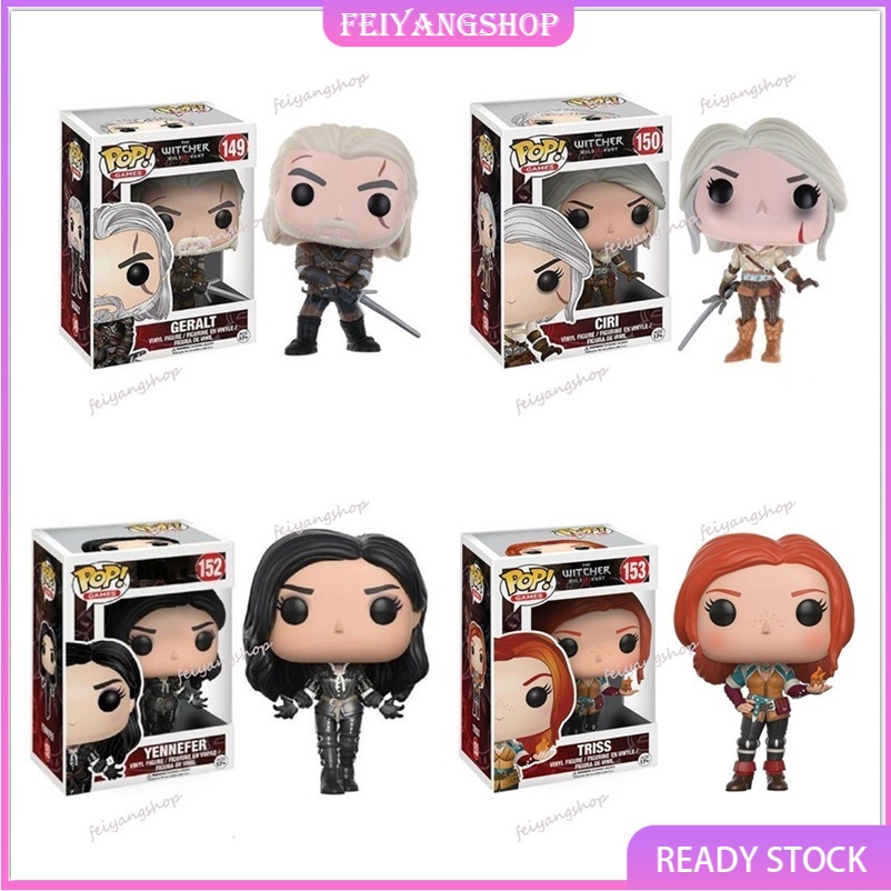 ฟิกเกอร์-funko-pop-the-witcher-3-wild-hunt-geralt-triss-ciri-iennefer-ของเล่นสําหรับเด็ก