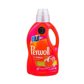 น้ำยาซักผ้า(สำหรับผ้าสี) PERWOLL 1.5 ลิตร น้ำยาซักผ้า(สำหรับผ้าสี) PERWOLL 1.5ลิตร ผลิตภัณฑ์ซักผ้า ถนอมเส้นใยผ้า พร้อมกล