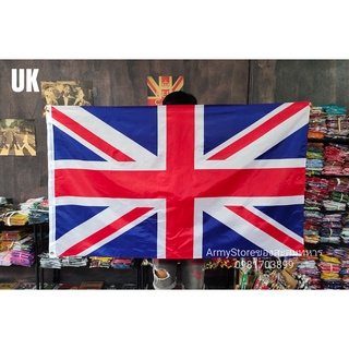 <ส่งฟรี!!> ธงชาติ UK United Kingdom Flag อังกฤษ 4 Size England พร้อมส่งร้านคนไทย