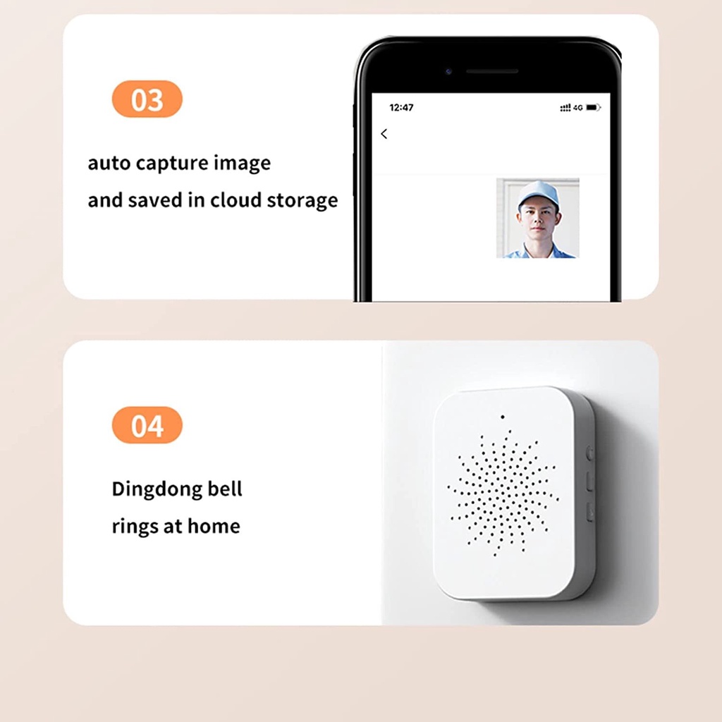 สินค้ายอดนิยมwireless-doorbell-wifi-กล้อง-hd-กลางแจ้ง-video-doorbell-for-home-monitor-door-phone