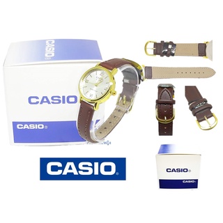 นาฬิกาข้อมือผู้ชาย สมาร์ทวอช CASIO นาฬิกาข้อมือ นาฬิกาข้อมือหญิง คาสิโอ้ นาฬิกาcasio คาสิโอ้หญิง สายหนัง สีดำ ระบบเข็ม น