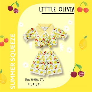 21August.Baby Summer Squeeze Little Olivia ชุดเซ็ตเด็ก ชุดเด็ก ผ้าไมโครพีช สีเหลือง