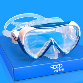 EXP VISION หน้ากากดําน้ํา สําหรับเด็ก แว่นตาดำน้ำ ดําน้ําตื้น แว่นดำน้ำ กระจกนิรภัย กันหมอก กันรั่วซึม สําหรับเด็กเล็ก 5 สี -EX1700KT