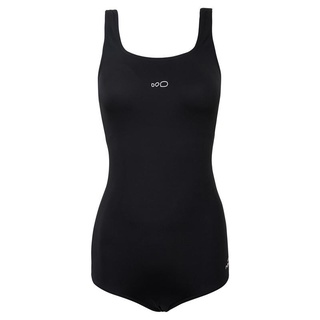 ชุดว่ายน้ำวันพีซสำหรับผู้หญิงรุ่น Heva (สีดำ)