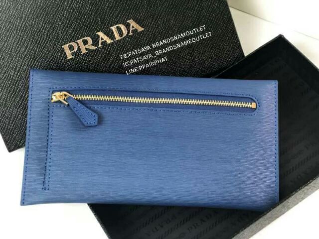 พร้อมส่งความสวยกระเป๋าสตางค์ใบยาวซองจดหมายหนังแท้-ลายไม้-premium-for-gift-จาก-prada-ใบยาวหนัง-saffiano