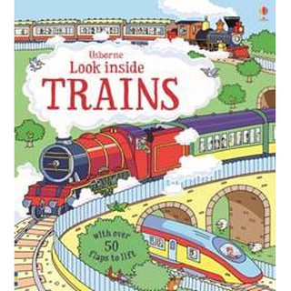 DKTODAY หนังสือ USBORNE LOOK INSIDE TRAINS (AGE 5+)