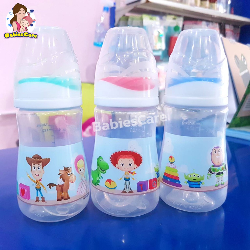 babiescare-pureen-ขวดนม-toystory-pp-4oz-แพ็ค-3ขวด-จุกนมไซร์s