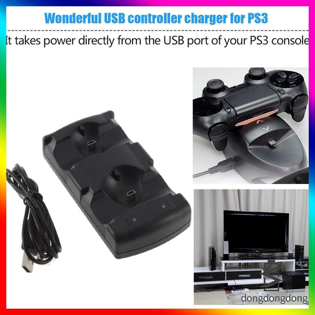 แท่นชาร์จ-2-in-1-แบบ-dual-อุปกรณ์เสริมสําหรับ-ps3