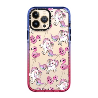 (พร้อมส่ง)  13 Promax Casetify Flamingo and Unicorn Pattern Impact Case