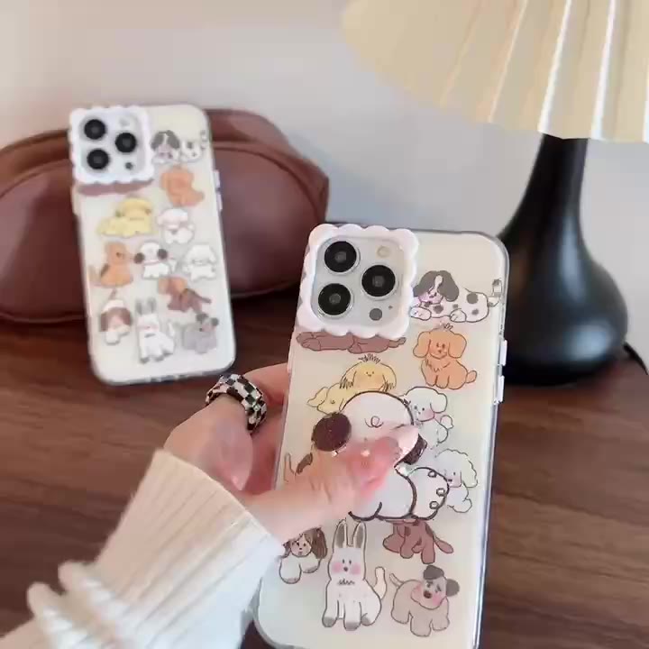 จัดส่งจากไทยภายใน-24-ช-ม-เคสไอโฟน-14-pro-max-13-12-11-เคส-for-เคสไอโฟน11-ลูกสุนัข-griptok-พกง่ายๆ-กรอบบิสกิต-case