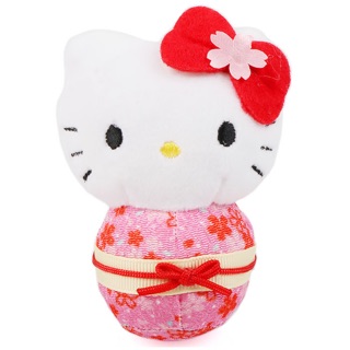 แท้ 100% จากญี่ปุ่น ตุ๊กตา ซานริโอ้ เฮลโล คิตตี้ Sanrio Hello Kitty Cherry Tree Kimono Plush Doll