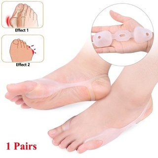 สินค้า Hallux Valgus Valgus อุปกรณ์แยกนิ้วเท้าดูแลเท้า 1 คู่
