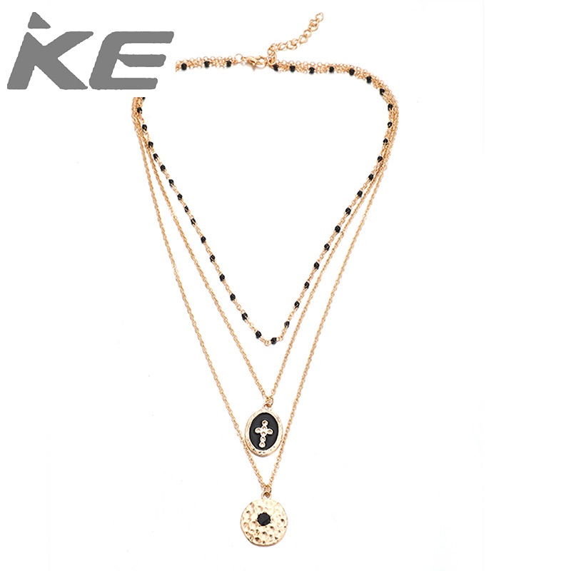 jewelry-simple-geometric-alloy-black-drop-round-cross-multi-necklace-for-girls-for-women-low-p
