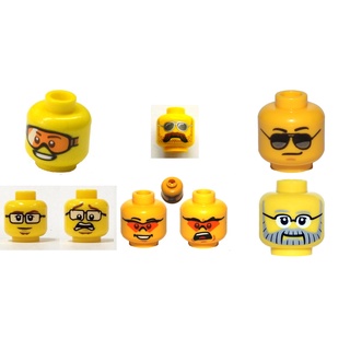 Lego part (ชิ้นส่วนเลโก้) 3626 Minifigure Head Glasses