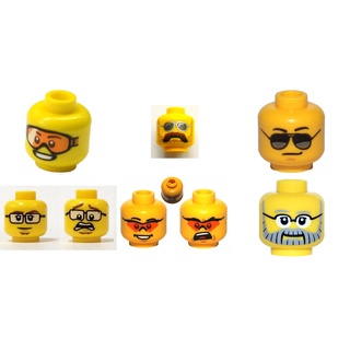Lego part (ชิ้นส่วนเลโก้) 3626 Minifigure Head Glasses