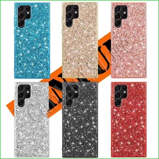 Samsung Galaxy S23 S22 Ultra S23+ S22+ S 23 22 Plus 23Ultra 22Ultra S23Ultra S22Ultra S23Plus S22Plus (5G) Glitter Shine Case Bling Cover Hard Plastic Back Panel Phone Casing