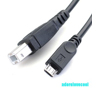 [adorelovecool] สายเคเบิล Micro USB ตัวผู้ เป็น USB B Type ตัวผู้ OTG 3.2 ฟุต สําหรับโทรศัพท์มือถือ แท็บเล็ต