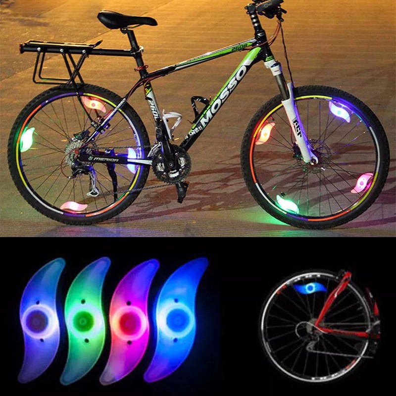 ภาพหน้าปกสินค้าไฟLED ติดล้อจักรยาน กันน้ำ ไฟวนหลายสี ติดตั้งง่าย สว่างLED Bicycle Wheel Spoke Light ไฟ LED ตกแต่งล้อจักรยาน ไฟเกี่ยวล้อ