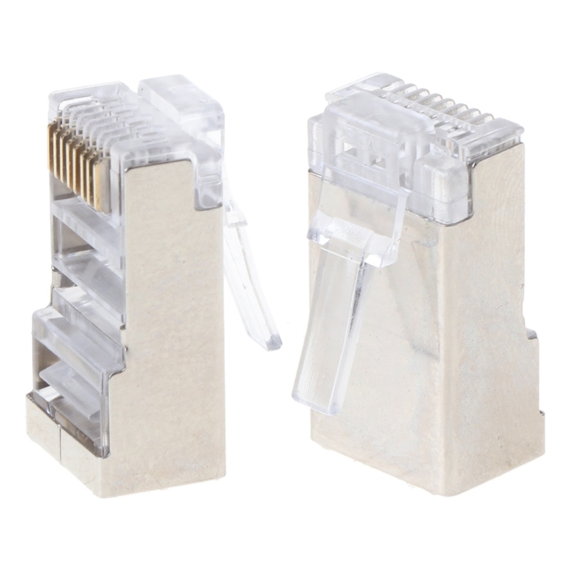 Doublebuy CAT-6 RJ45 Shielded Stranded Crimp Modular Plug Connector ...
