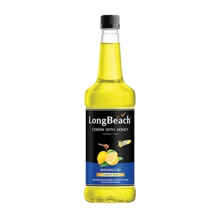 ลองบีชไซรัปเลม่อนผสมน้ำผึ้ง สูตรไม่มีน้ำตาล ขนาด 740 มล. (LongBeach Sugar Free Lemon Honey Syrup 740 ml.) รหัส 2162