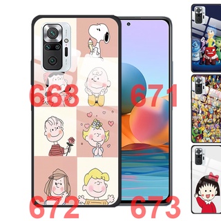 Xiaomi Redmi Note 10 5G 10S Pro 9S Redmi 9A 9 8 9T Cartoon Cute Tempered Glass Cover Anti-Scratch Phone Case