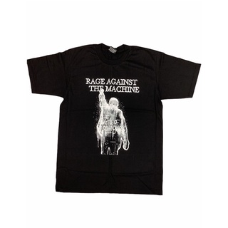 เสื้อยืดผ้าฝ้ายพรีเมี่ยมเสื้อวงดนตรี Rage Against The Machine ผ้านิ่ม ใส่สบาย คอไม่ย้วย ผ้าไม่ยาน