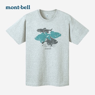 montbell summer new comfortable cotton T-shirt round neck T-shirt cotton river fish print T-shirtS-5XL